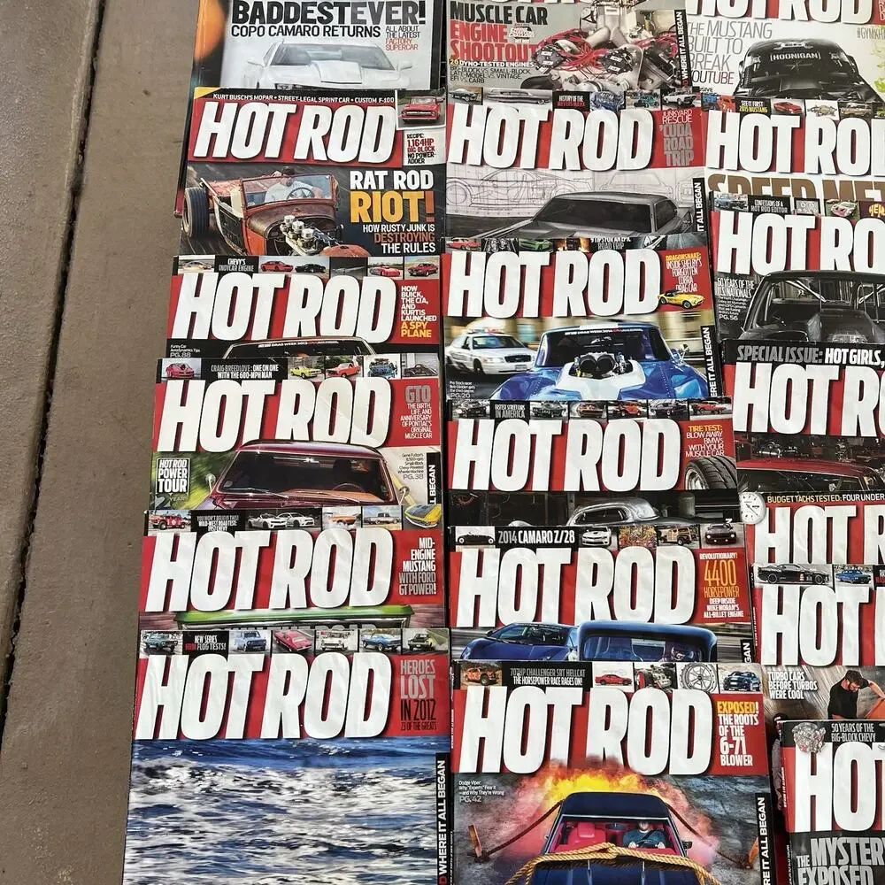 42 HOT ROD MAGAZINE From YEARs 2009-2016 Not Complete Various Months